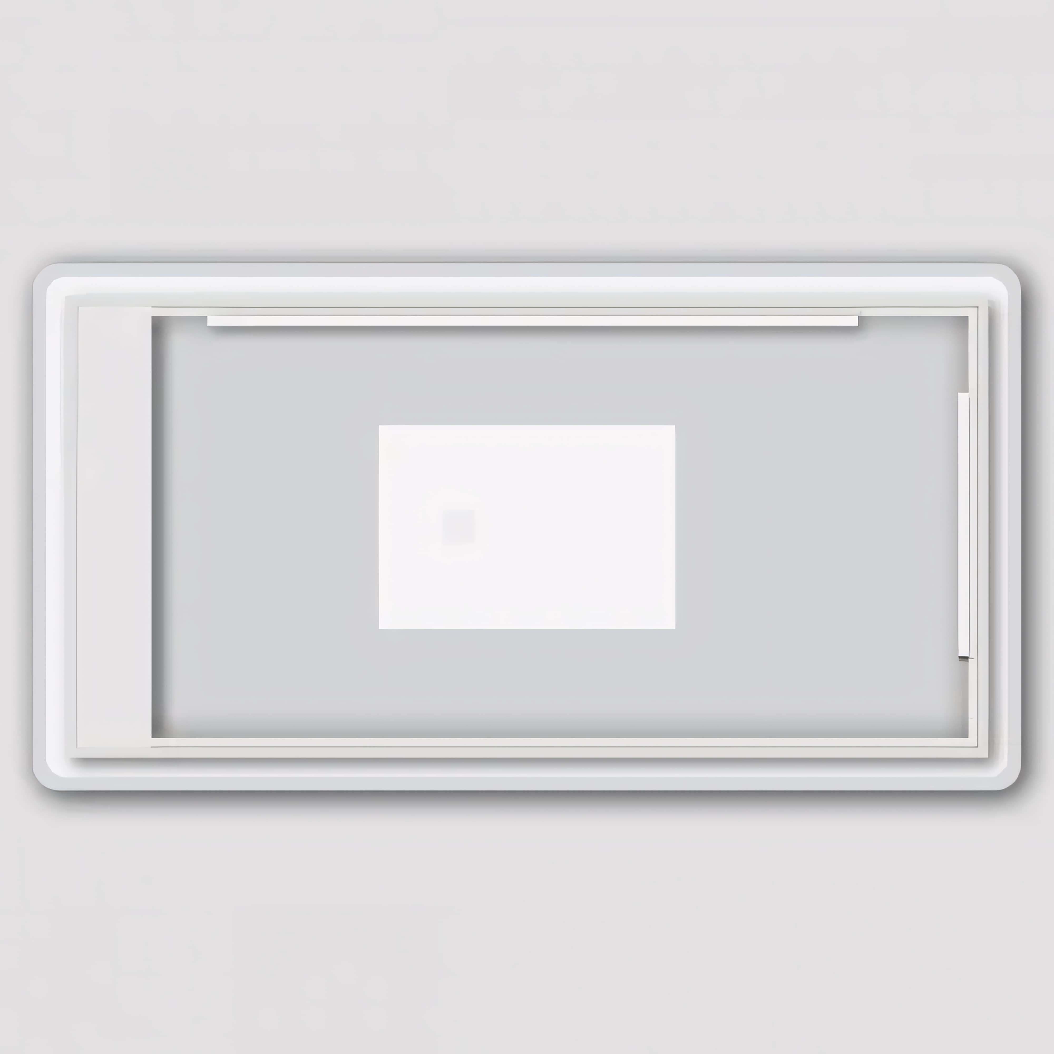 AQUAPERLA RECTANGULAR ACRYLIC BACKLIT LED MIRROR 3 COLOUR LIGHTS CHROME 1500X800MM