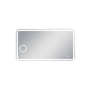 AQUAPERLA RECTANGULAR BACKLIT LED MIRROR 3 COLOUR LIGHTS CHROME 1500X800MM