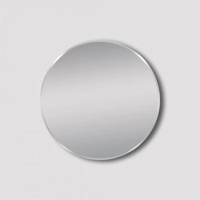 AQUAPERLA ROUND NON LUMINOUS FRAMED MIRROR BRUSHED NICKEL 600MM