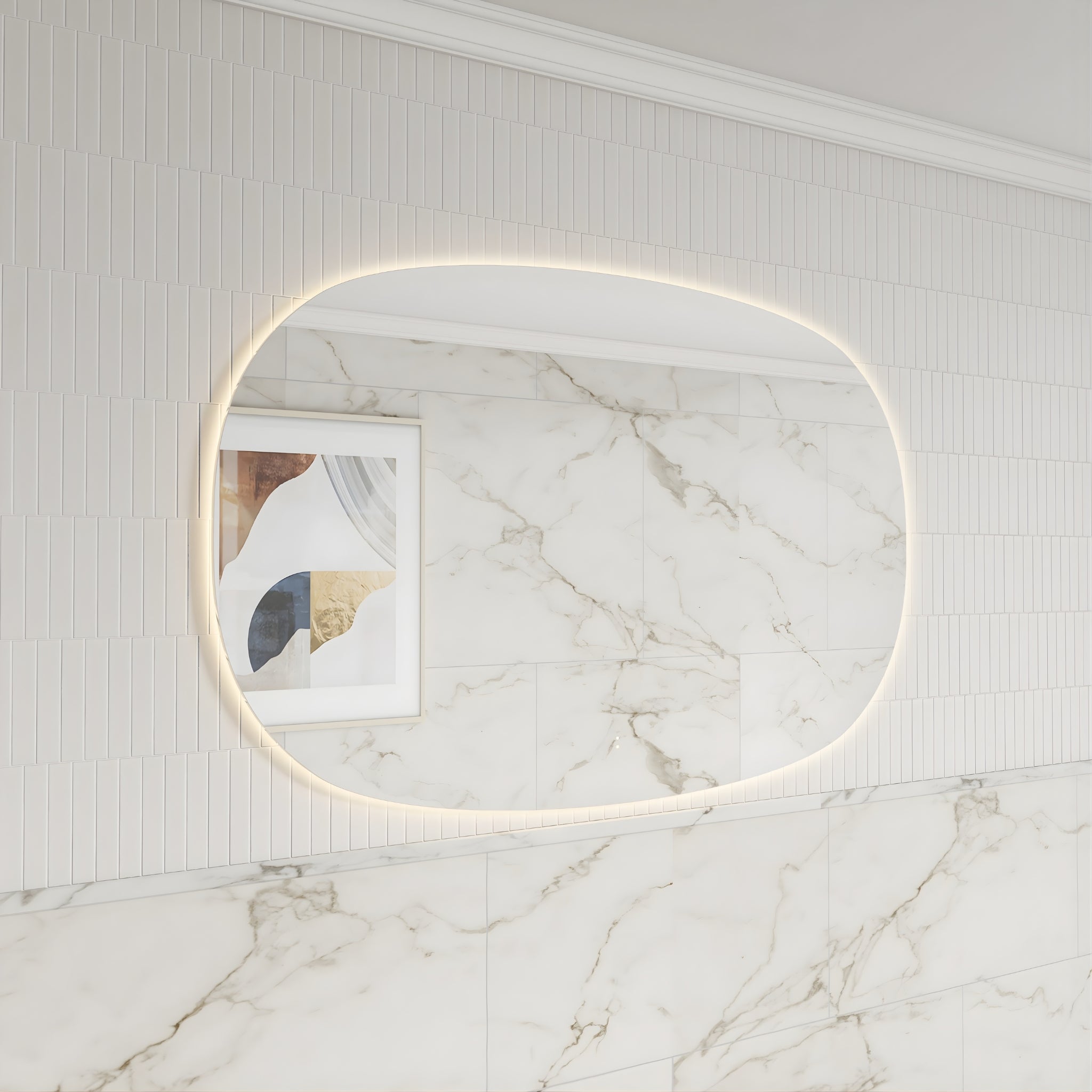 AULIC VALMONT HORIZONTAL LED MIRROR FRAMELESS 1400X900MM