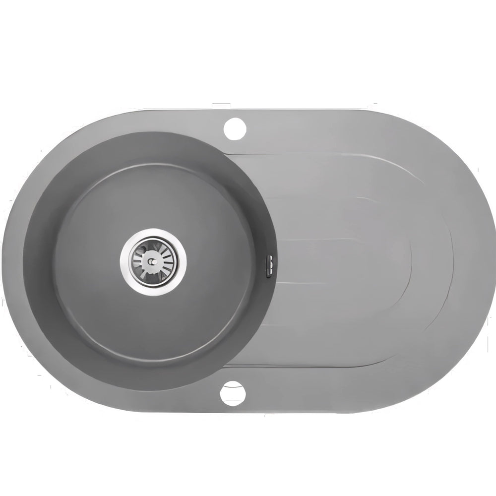 NORICO LAVEO UNDERMOUNT SINGLE BOWL SINK BEIGE GRANITE 470MM