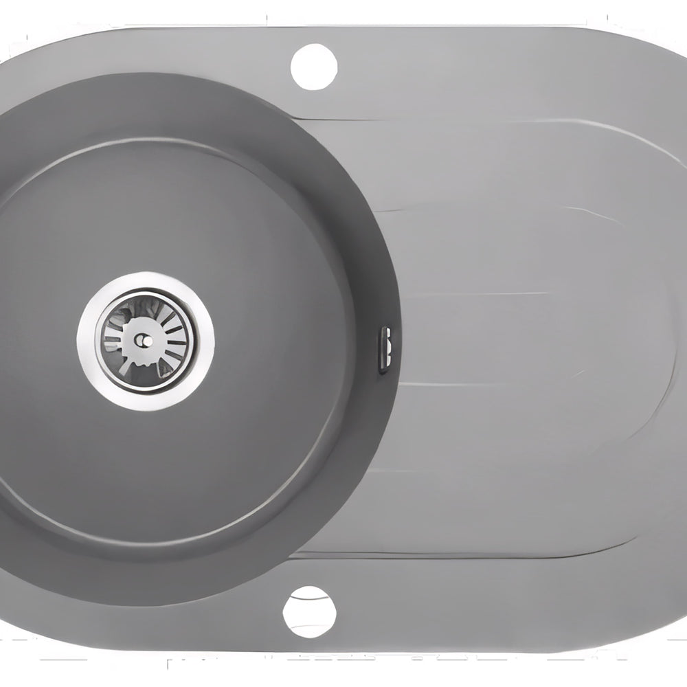 NORICO LAVEO UNDERMOUNT SINGLE BOWL SINK GREY GRANITE 470MM