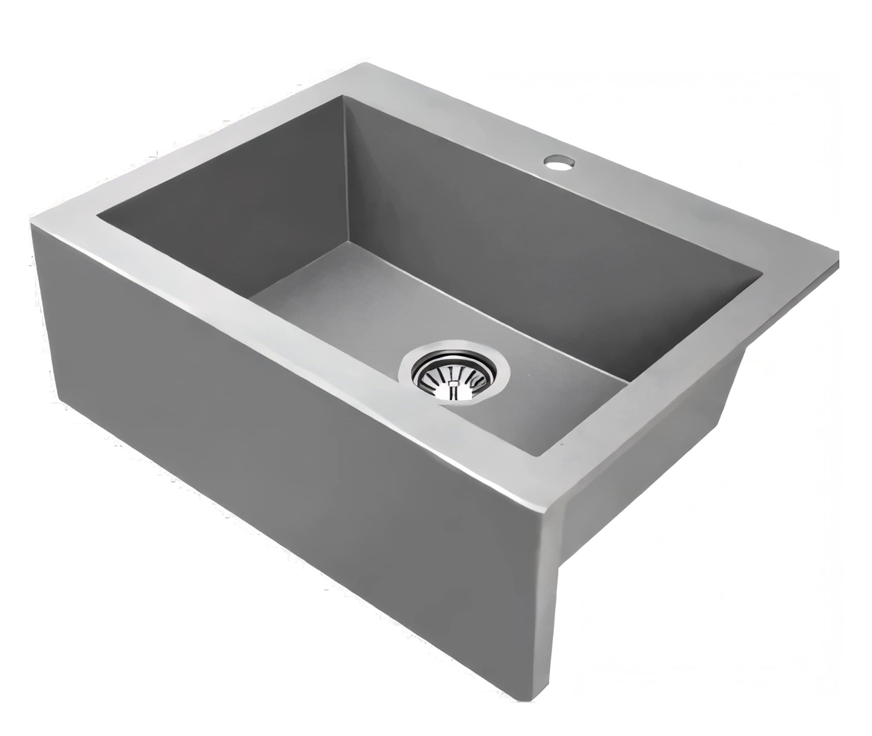 AQUAPERLA LAVEO UNDERMOUNT SINGLE BOWL SINK BEIGE GRANITE 490MM