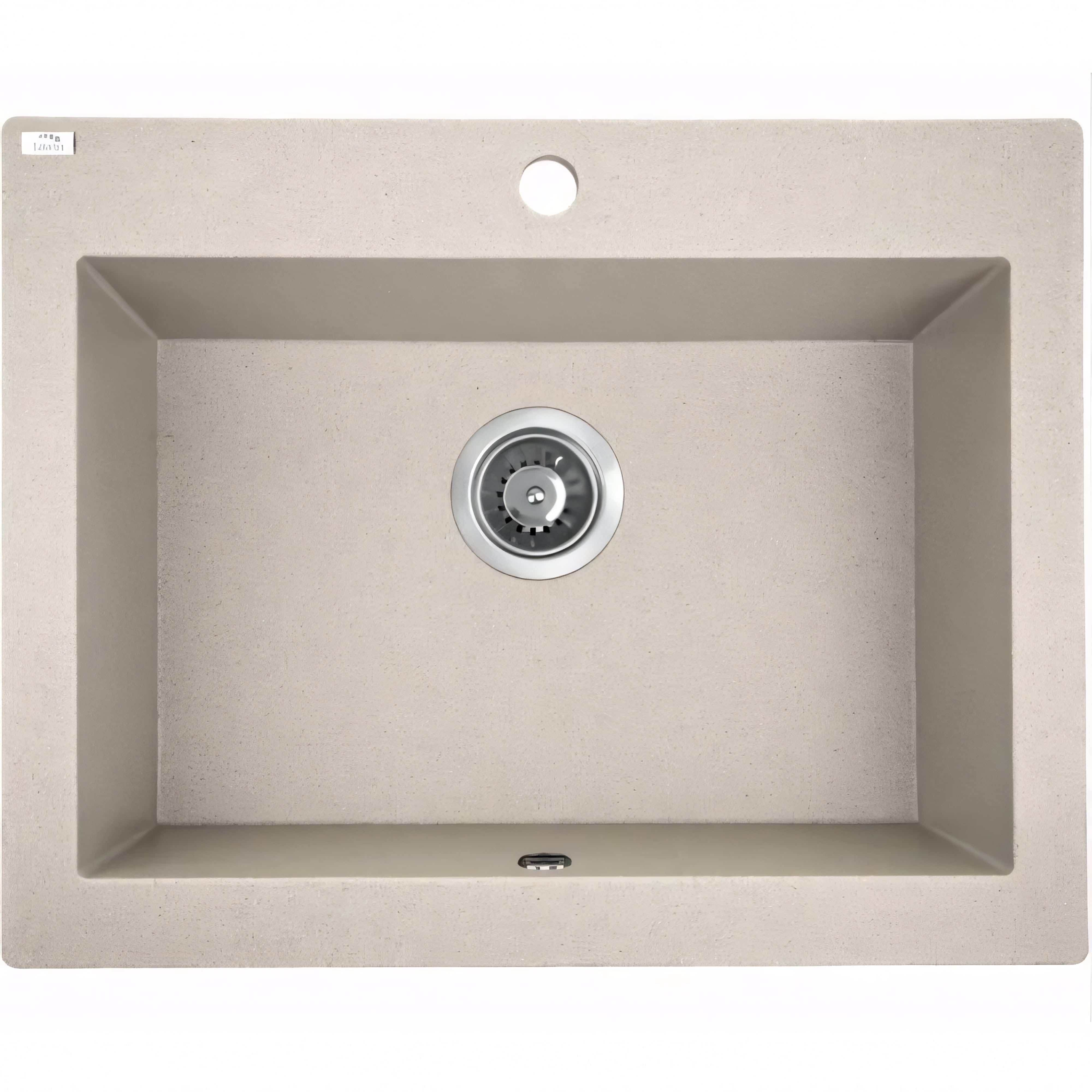 AQUAPERLA LAVEO UNDERMOUNT SINGLE BOWL SINK BEIGE GRANITE 490MM