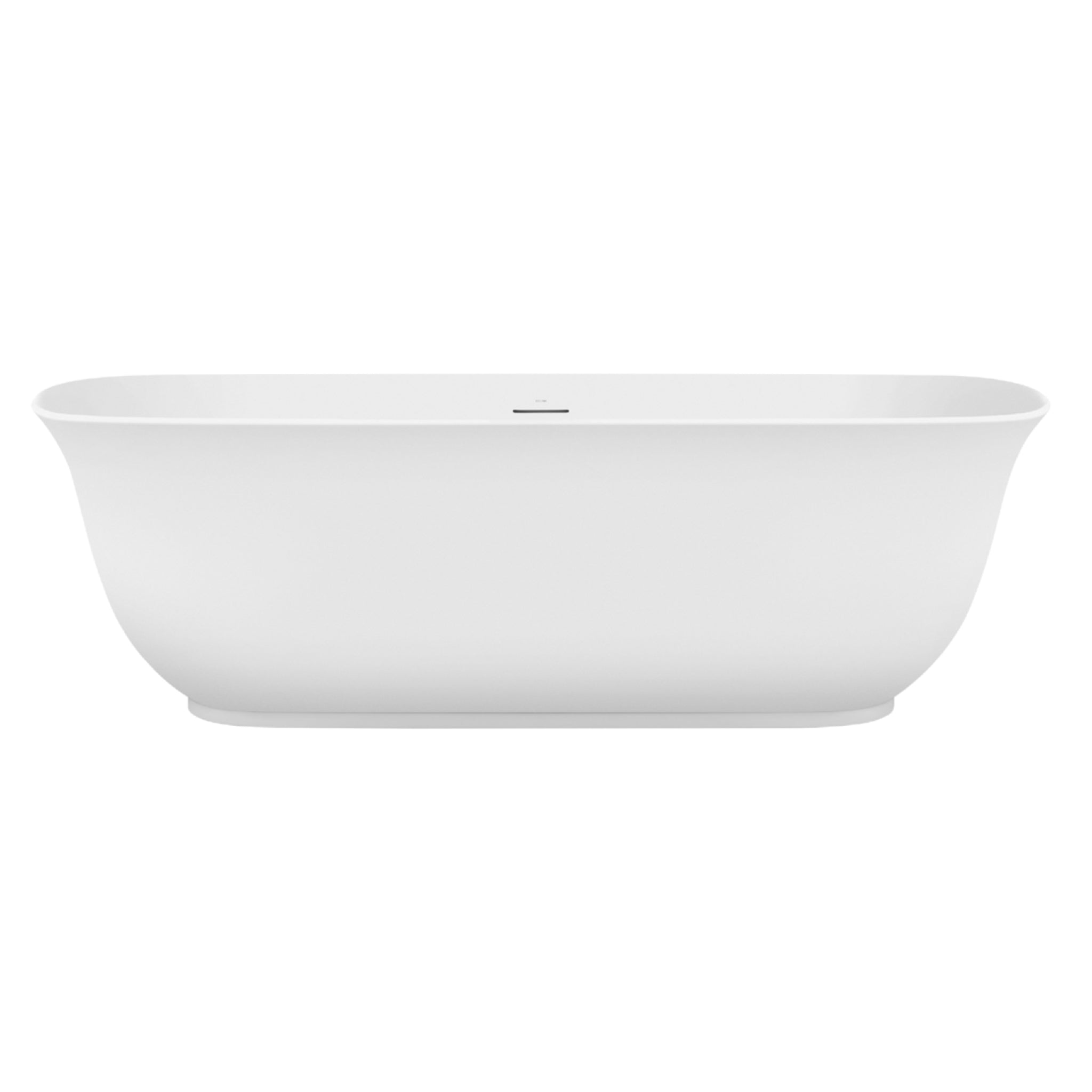 DECINA LOLA FREESTANDING BATH WITH INTEGRATED OVERFLOW GLOSS WHITE 1700MM