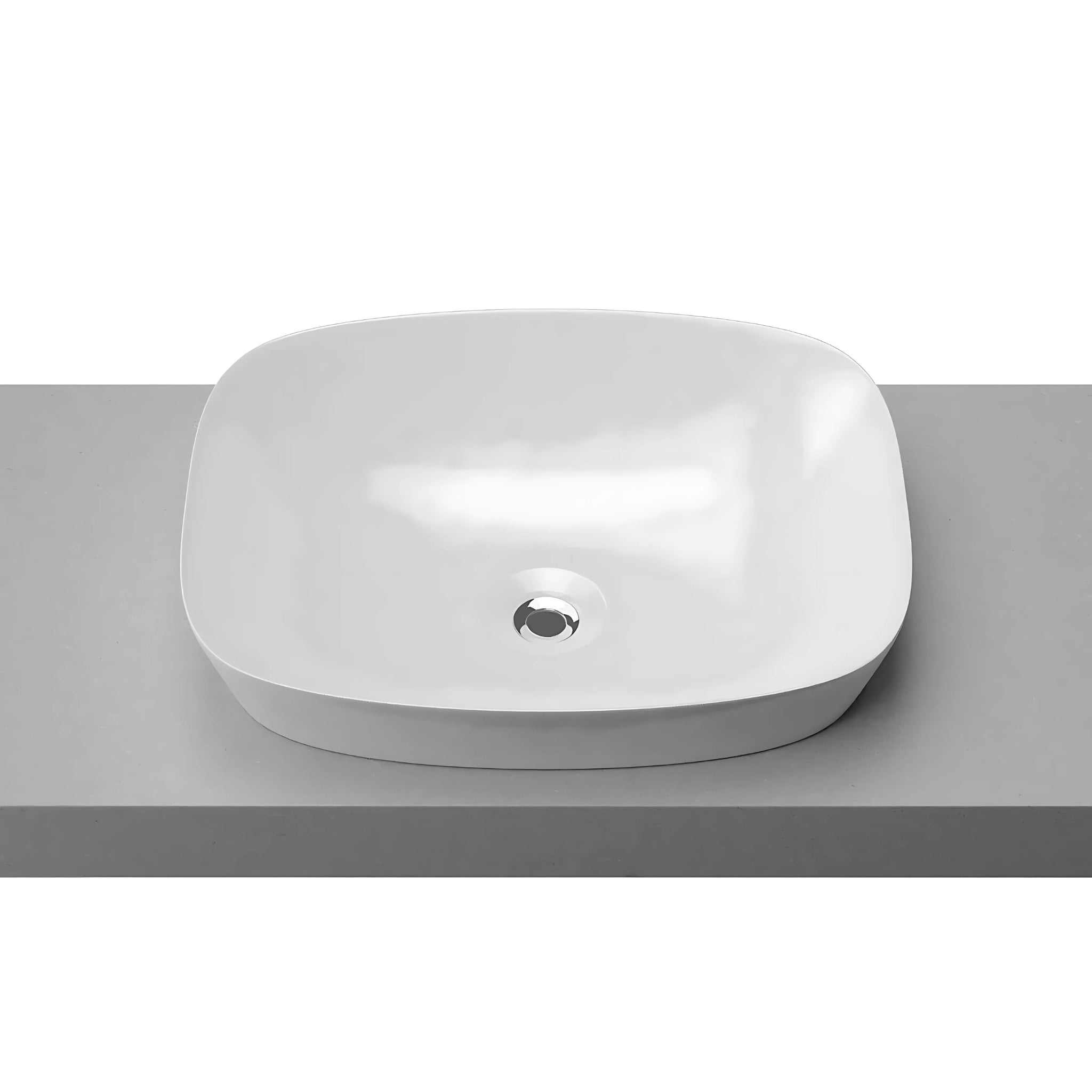 TIMBERLINE LORENZO INSET BASIN GLOSS WHITE 500MM