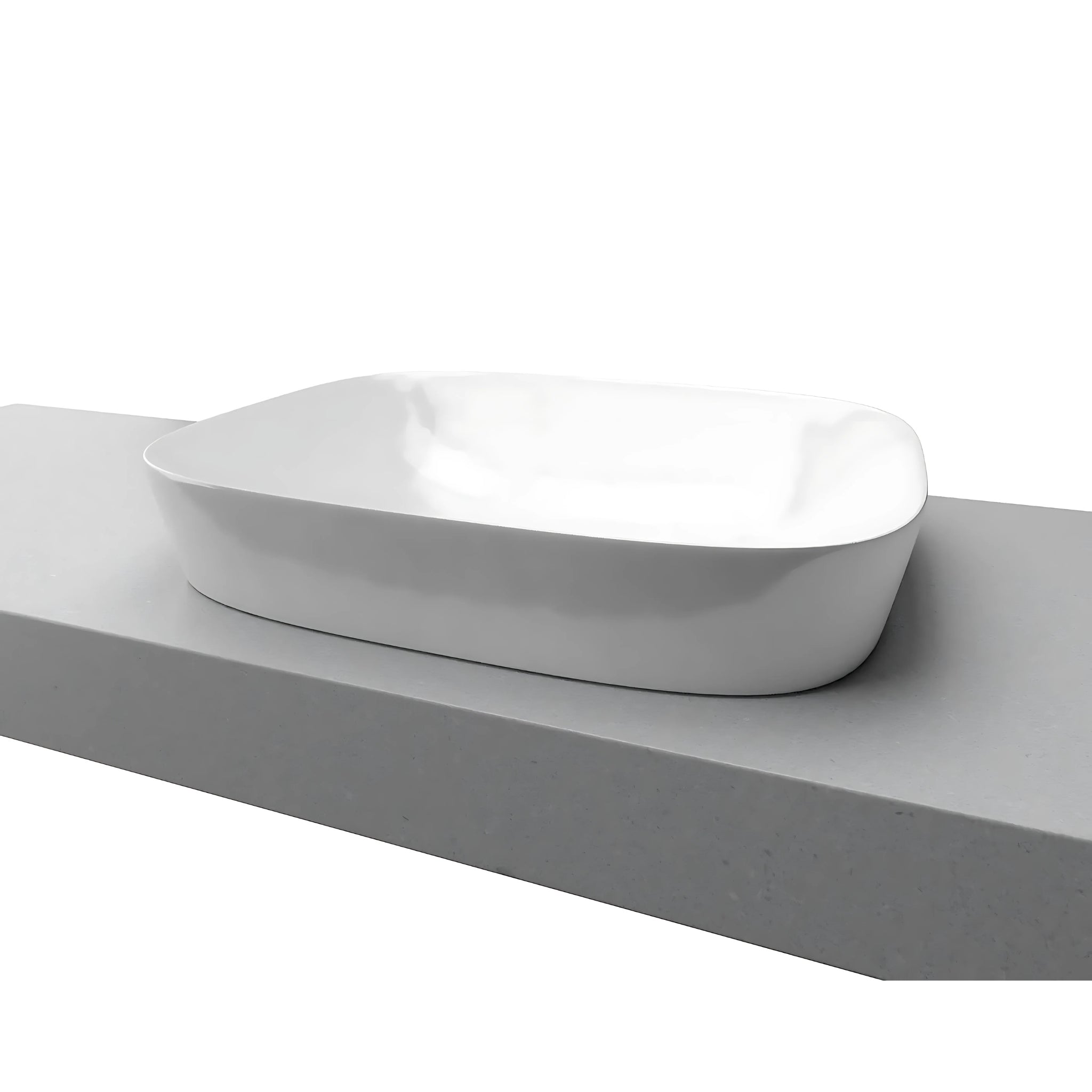 TIMBERLINE LORENZO INSET BASIN GLOSS WHITE 500MM