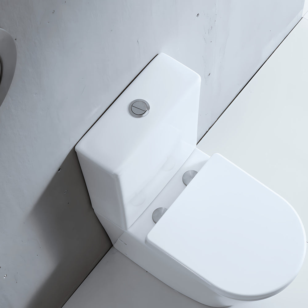 MERCIO LONDON RIMLESS BACK TO WALL TOILET SUITE GLOSS WHITE