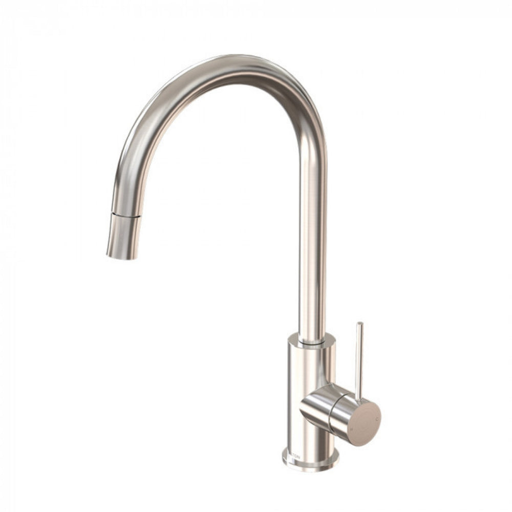 FELTON LINEA PULL OUT SINK MIXER 408MM BRUSHED STAINLESS