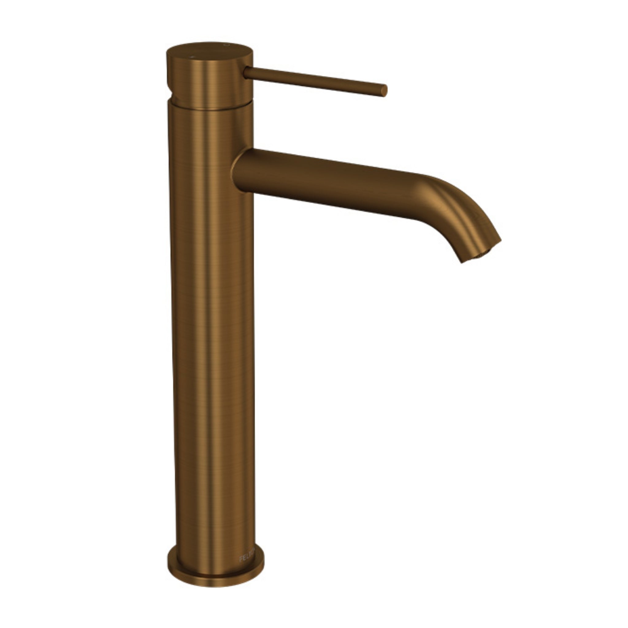 FELTON LINEA TALL BASIN MIXER 285MM BRUSHED BRONZE
