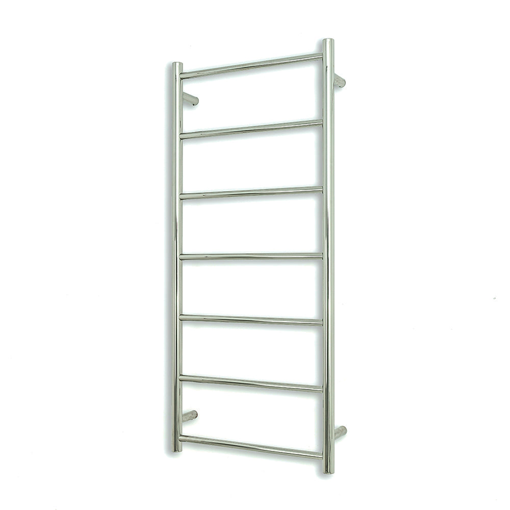 RADIANT HEATING 7-BARS ROUND NON-HEATED TOWEL RAIL CHROME 500MM