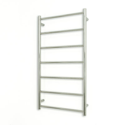 RADIANT HEATING 7-BARS ROUND NON-HEATED TOWEL RAIL CHROME 600MM