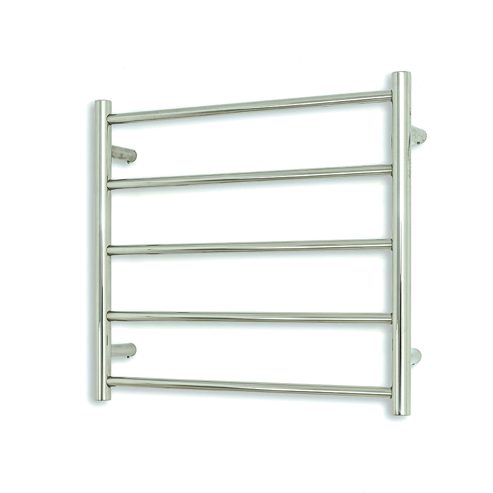RADIANT HEATING 5-BARS ROUND NON-HEATED TOWEL RAIL CHROME 600MM