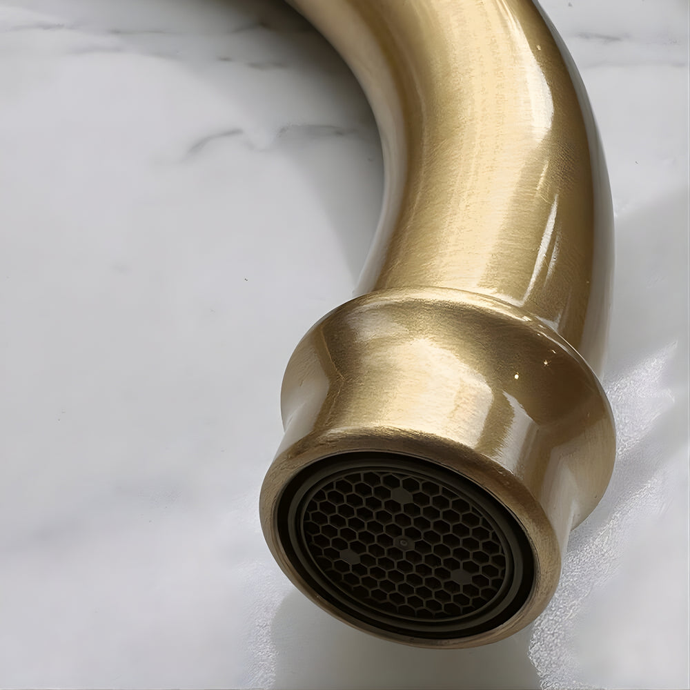TURNER HASTINGS LUDLOW PURIFIER MIXER WITH FILTER CARTRIDGE 390MM BRUSHED BRASS