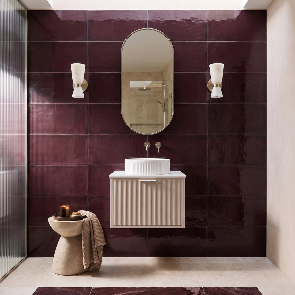 LUKKA KLIFF COASTAL OAK 600MM SINGLE BOWL WALL HUNG VANITY