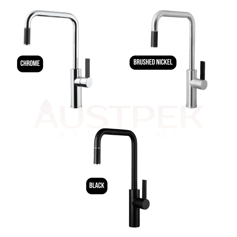ARMANDO VICARIO LUZ LEAD FREE PULL-OUT SINK MIXER BLACK