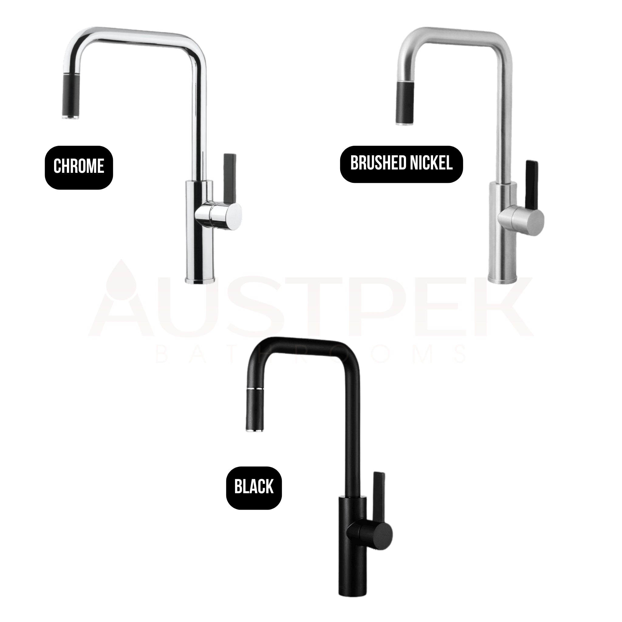 ARMANDO VICARIO LUZ PULL-OUT SINK MIXER BLACK