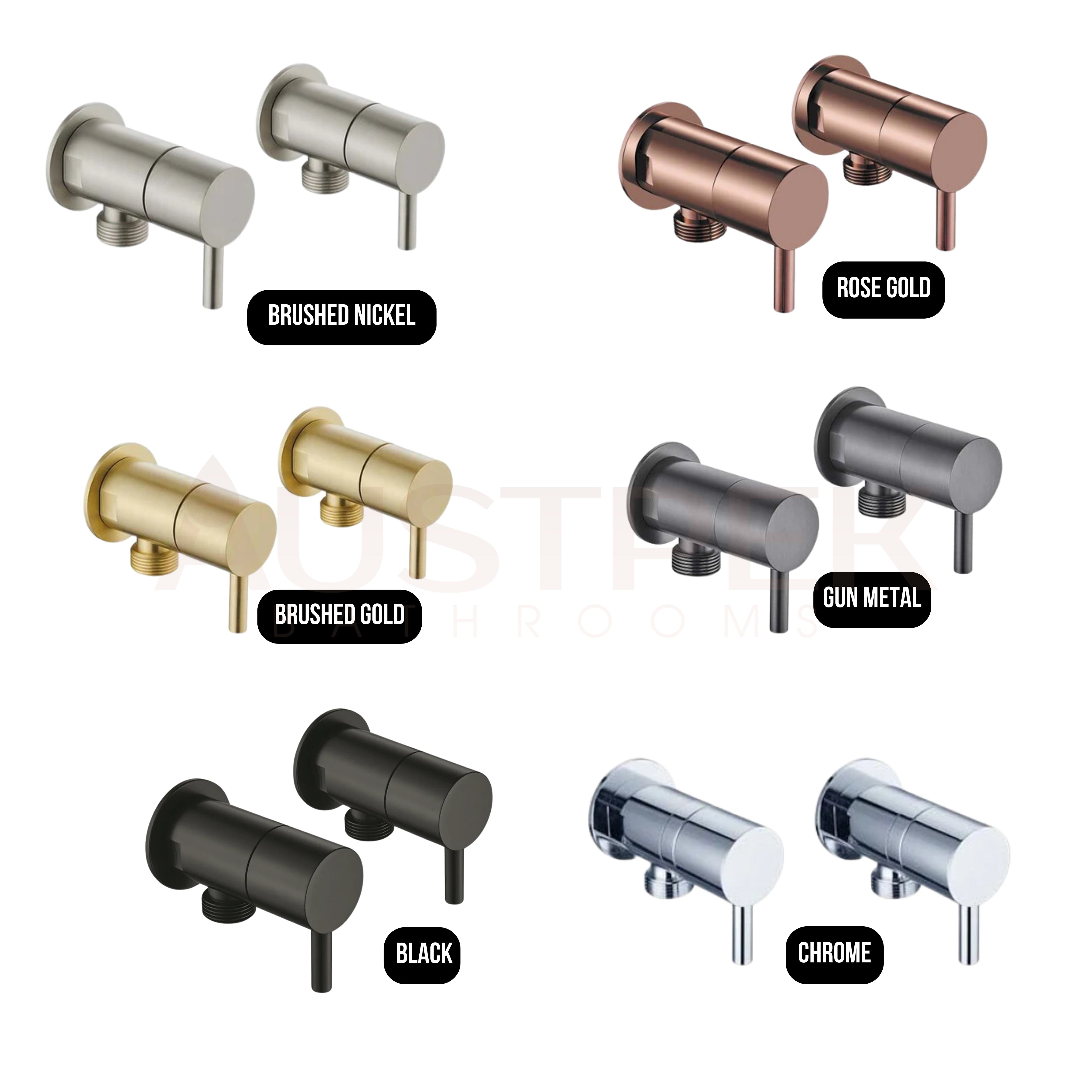 HELLYCAR LUXURY WASHING MACHINE SET BRUSHED NICKEL