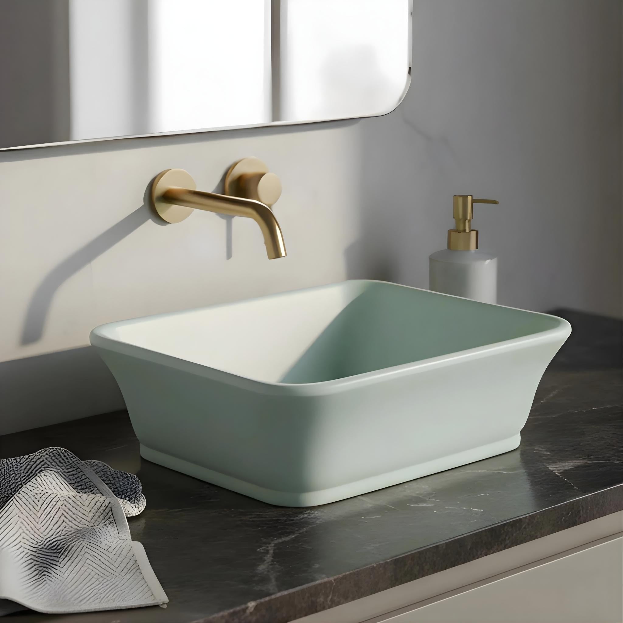 TURNER HASTINGS KIRKHAM TITANCAST HANDCRAFTED ABOVE COUNTER BASIN SPECIAL FINISH 525MM