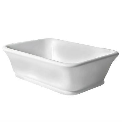 TURNER HASTINGS KIRKHAM TITANCAST HANDCRAFTED ABOVE COUNTER BASIN SATIN SILK WHITE 525MM
