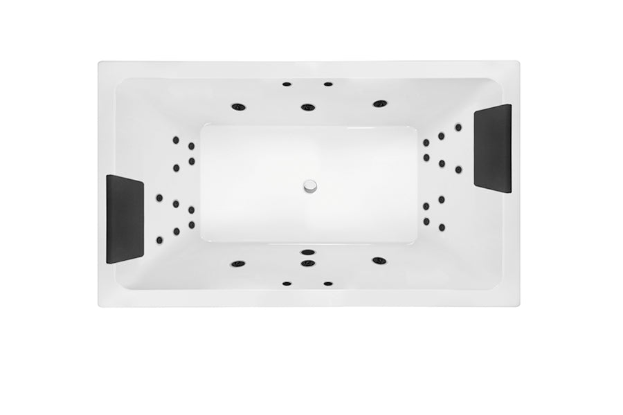 DECINA LAGO INSET DOLCE VITA SPA BATH GLOSS WHITE 1795MM WITH 26-JETS
