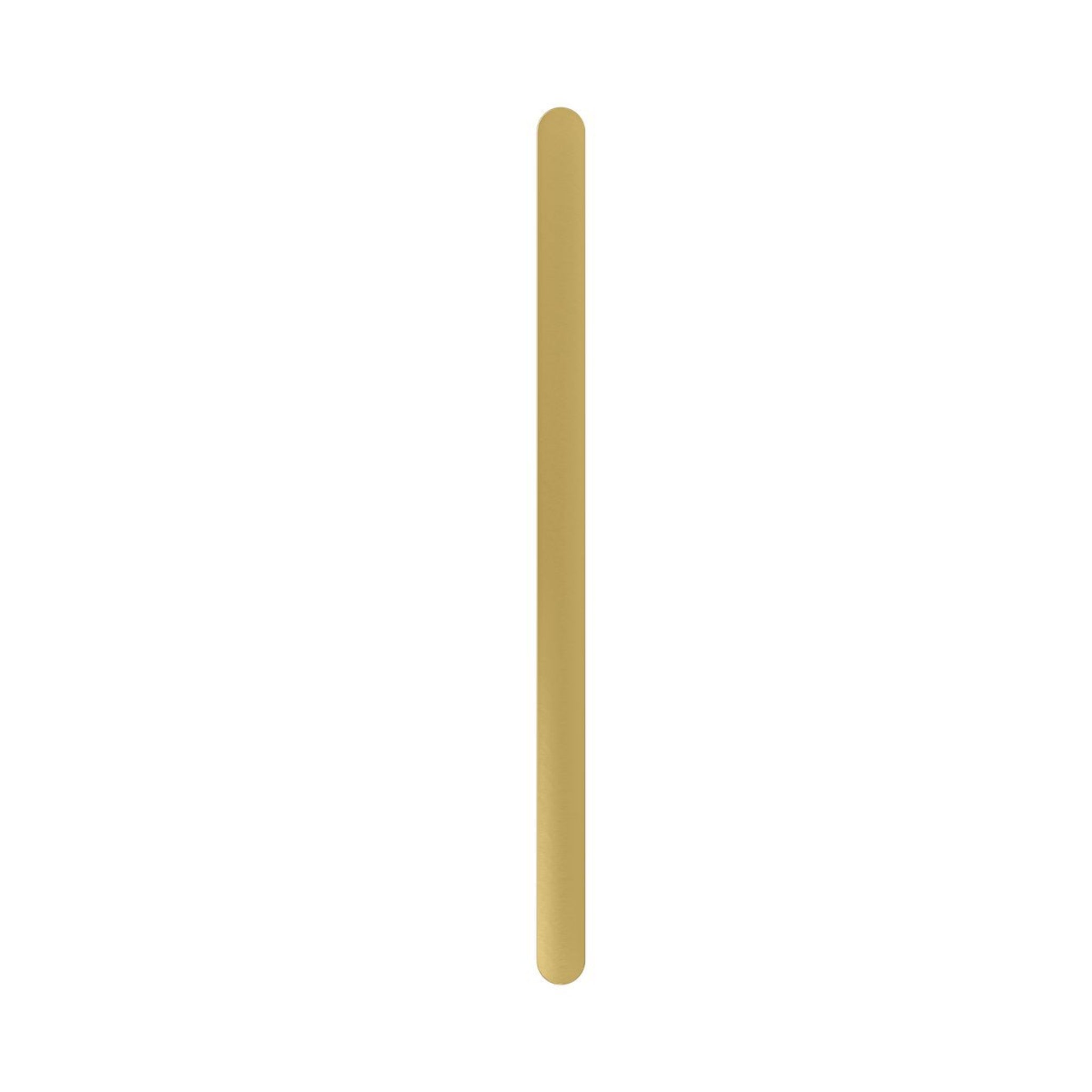 LINSOL ALLEGRA VERTICAL FLAT BAR HEATED TOWEL RAIL BRUSHED BRASS 905MM