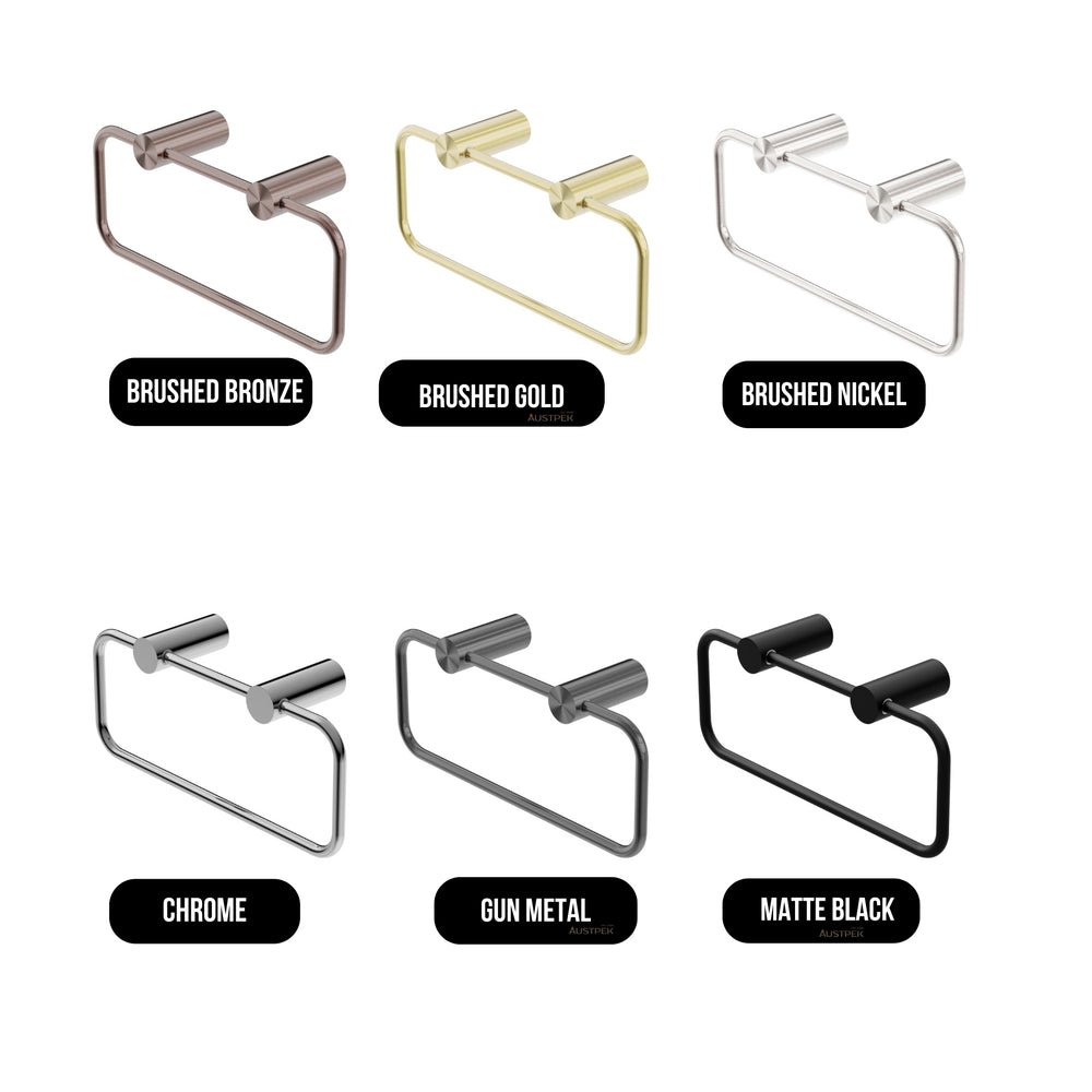 NERO MECCA TOWEL RING CHROME