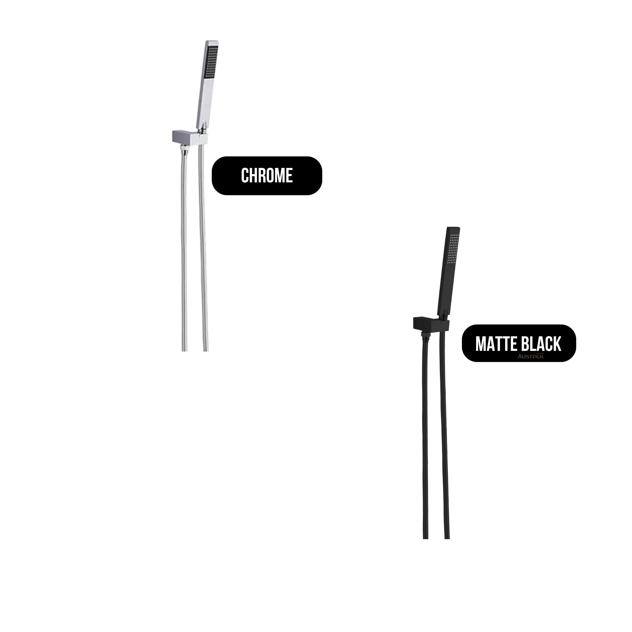 NERO SQUARE SHOWER ON BRACKET 220MM CHROME