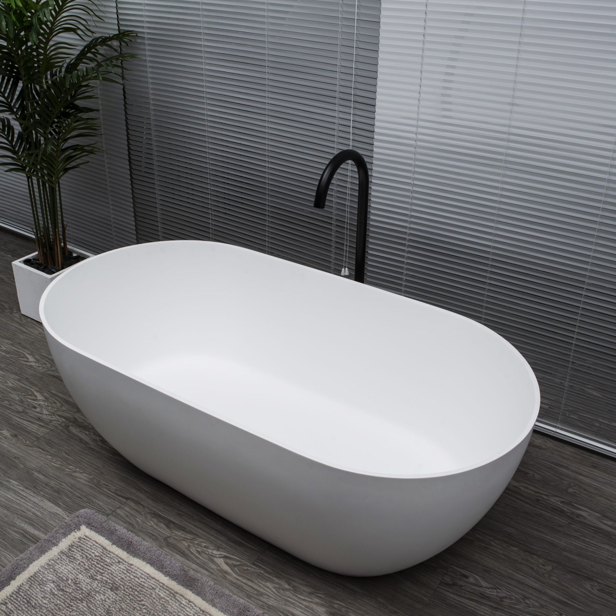 KASKADE LUCIA FREESTANDING STONE BATHTUB (AVAILABLE IN 1400MM, 1500MM, 1600MM, 1700MM AND 1800MM)