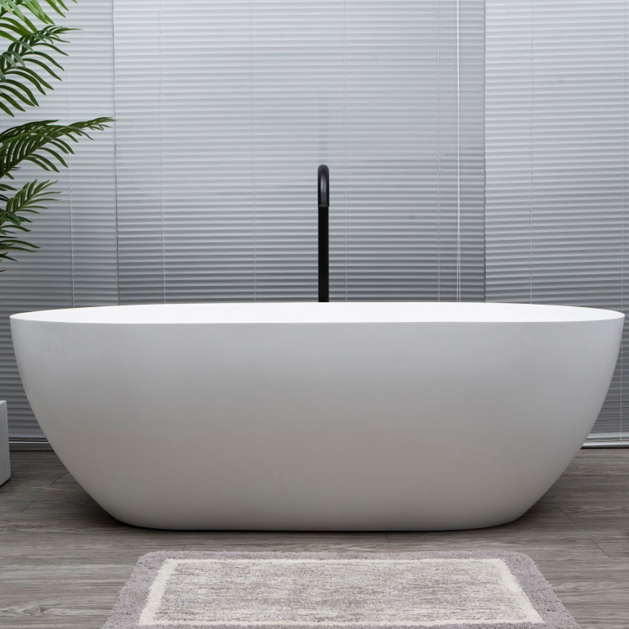 KASKADE LUCIA FREESTANDING STONE BATHTUB (AVAILABLE IN 1400MM, 1500MM, 1600MM, 1700MM AND 1800MM)