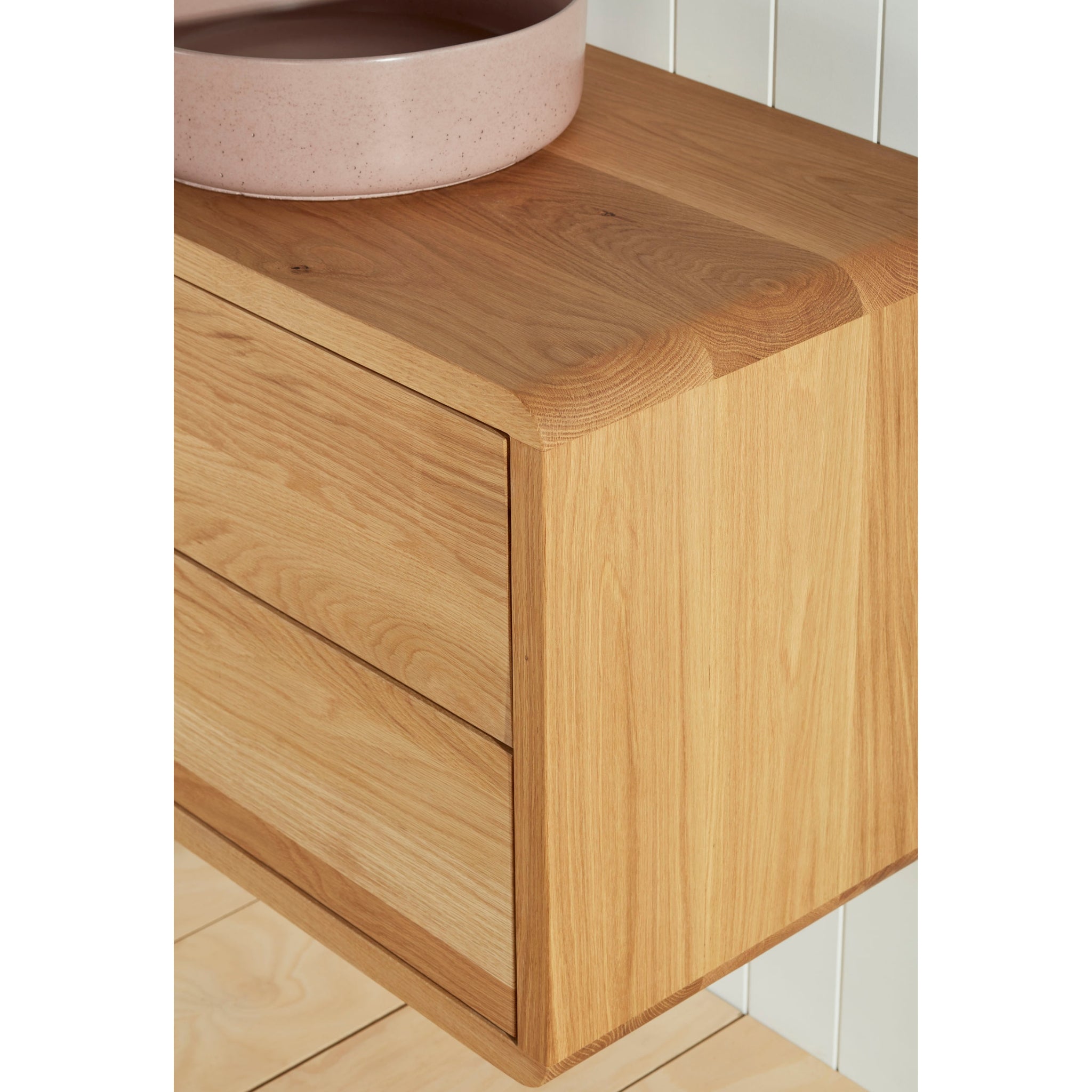 JR BESPOKE LUNA SOLID TIMBER CUSTOM WALL HUNG VANITY (ALL SIZING)