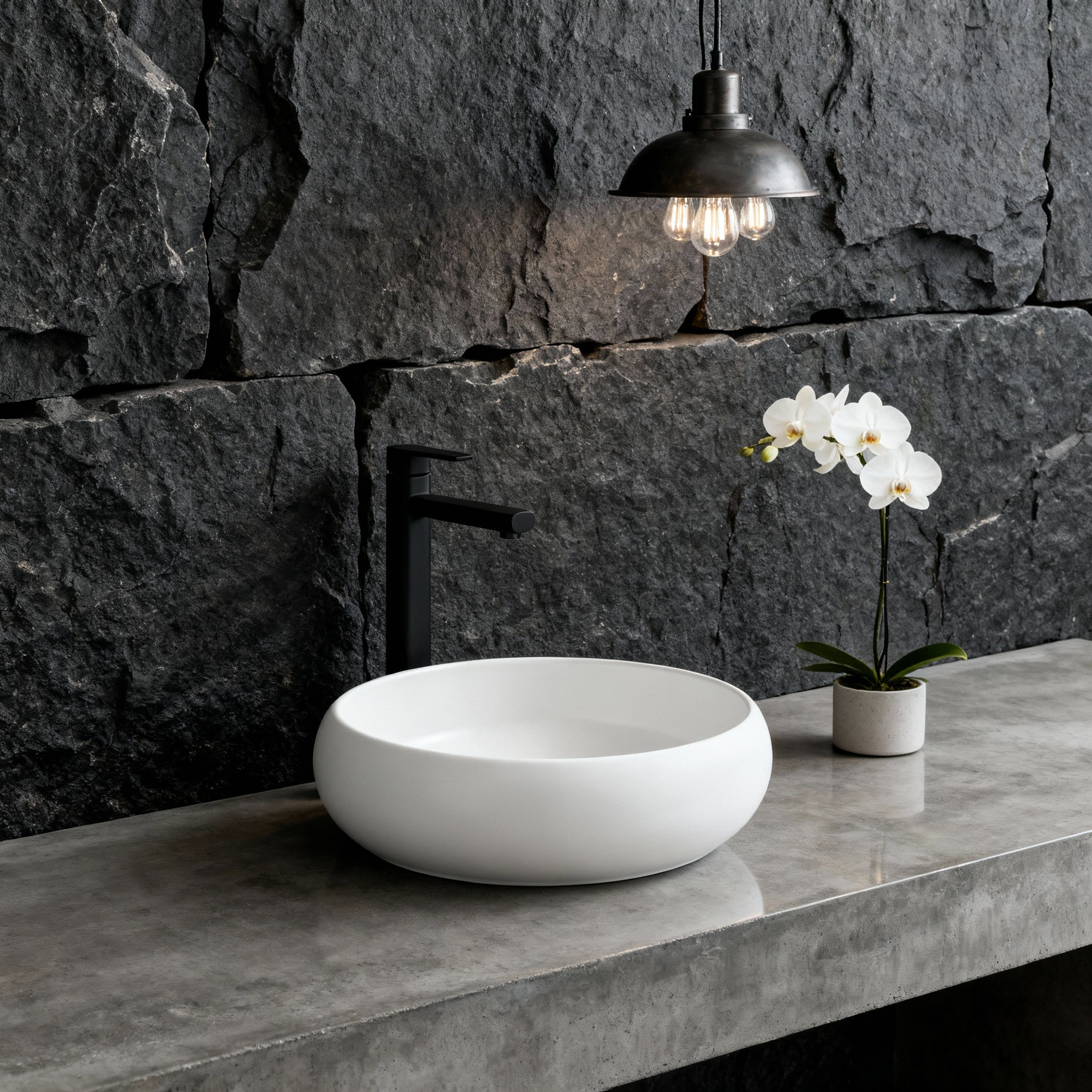 SEIMA ARKO 361 ABOVE COUNTER BASIN GLOSS WHITE 360MM