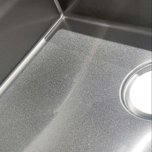 OTTI AXON 45S SINGLE BOWL KITCHEN AND LAUNDRY SINK SILVER 450MM