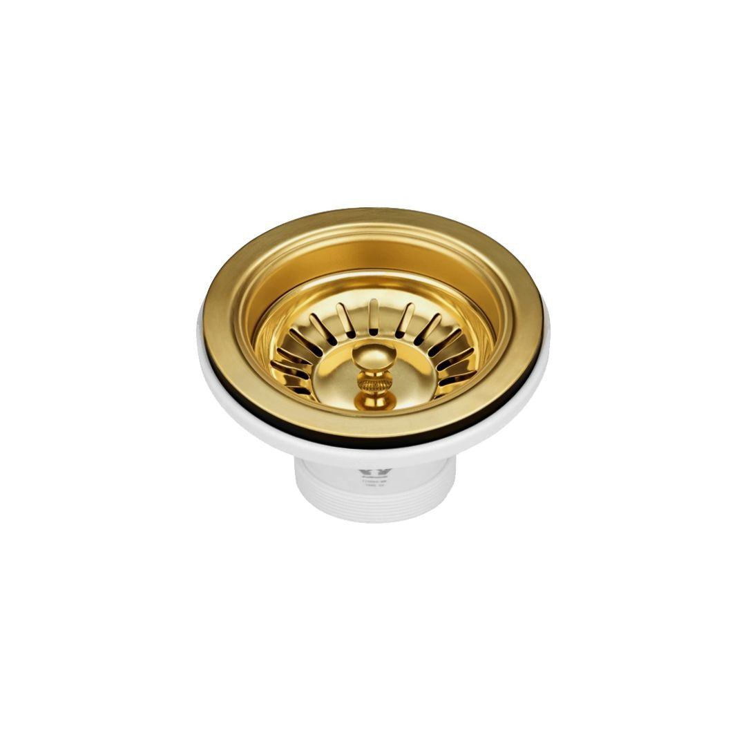 OTTI AXON 52S SINGLE BOWL KITCHEN SINK BRUSHED GOLD 520MM