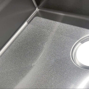 OTTI AXON 52S SINGLE BOWL KITCHEN AND LAUNDRY SINK SILVER 520MM
