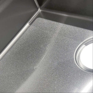 OTTI AXON 77S SINGLE BOWL KITCHEN AND LAUNDRY SINK SILVER 770MM