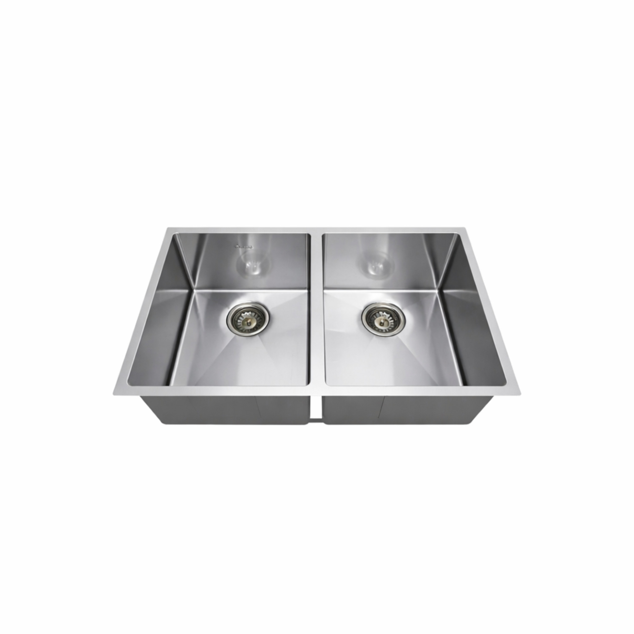 OTTI ARTE 76D DOUBLE BOWL KITCHEN AND LAUNDRY SINK SILVER 760MM