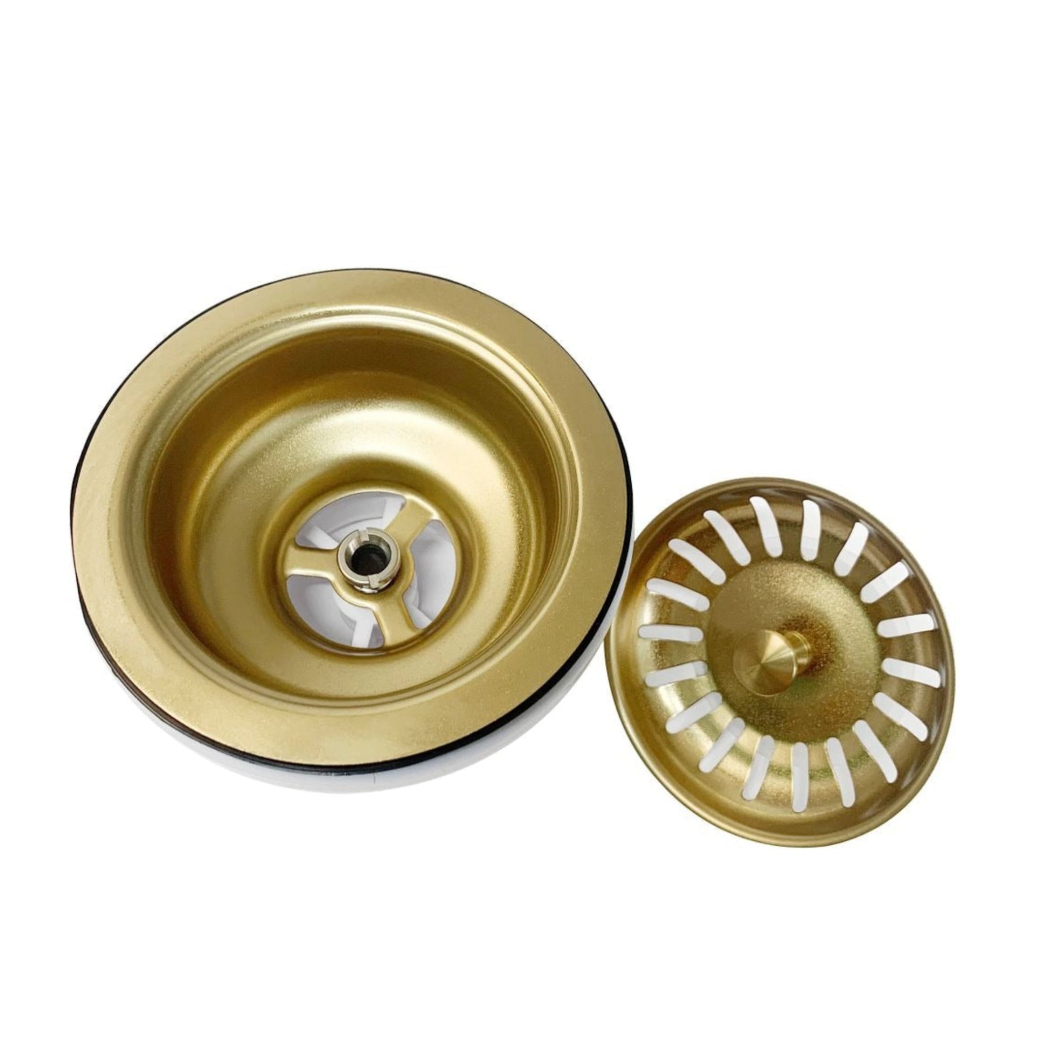 OTTI ARTE 88D DOUBLE BOWL KITCHEN SINK BRUSHED GOLD 880MM
