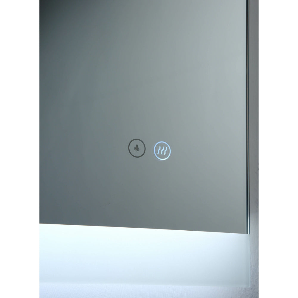 REMER MIRO RECTANGLE FRAMELESS LED MIRROR W/ DEMISTER & PORTABLE MAGNIFIER 1200X700MM