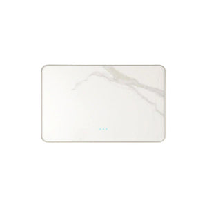 MERCIO MAIA FRAMED RECTANGULAR LED MIRROR GUN METAL 1200X750MM