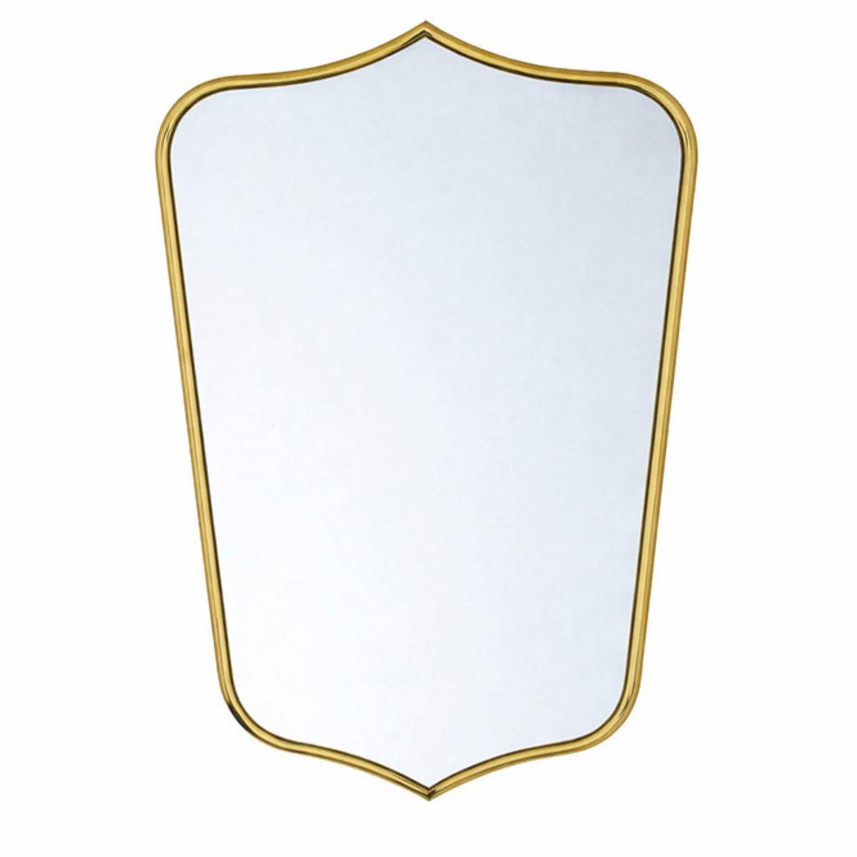 TURNER HASTINGS MAYER SHIELD FRAMED MIRROR BRUSHED BRASS 600X800MM