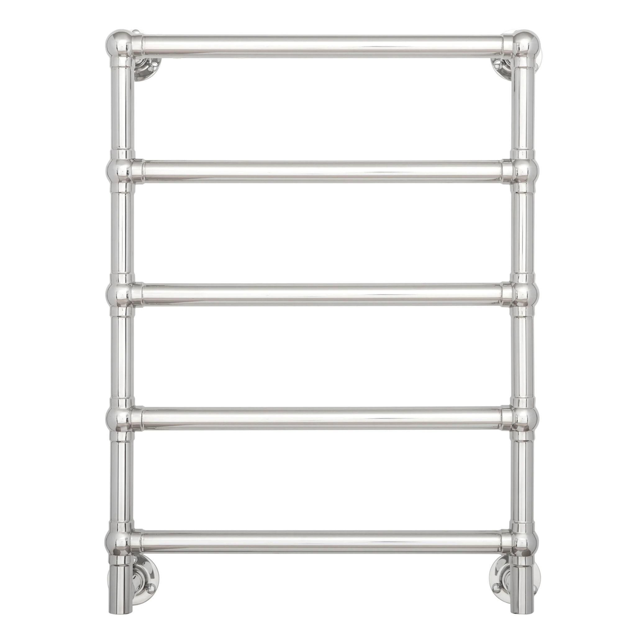 TURNER HASTINGS MAYER LIQUID-FILLED HEATED TOWEL RAIL CHROME 600MM