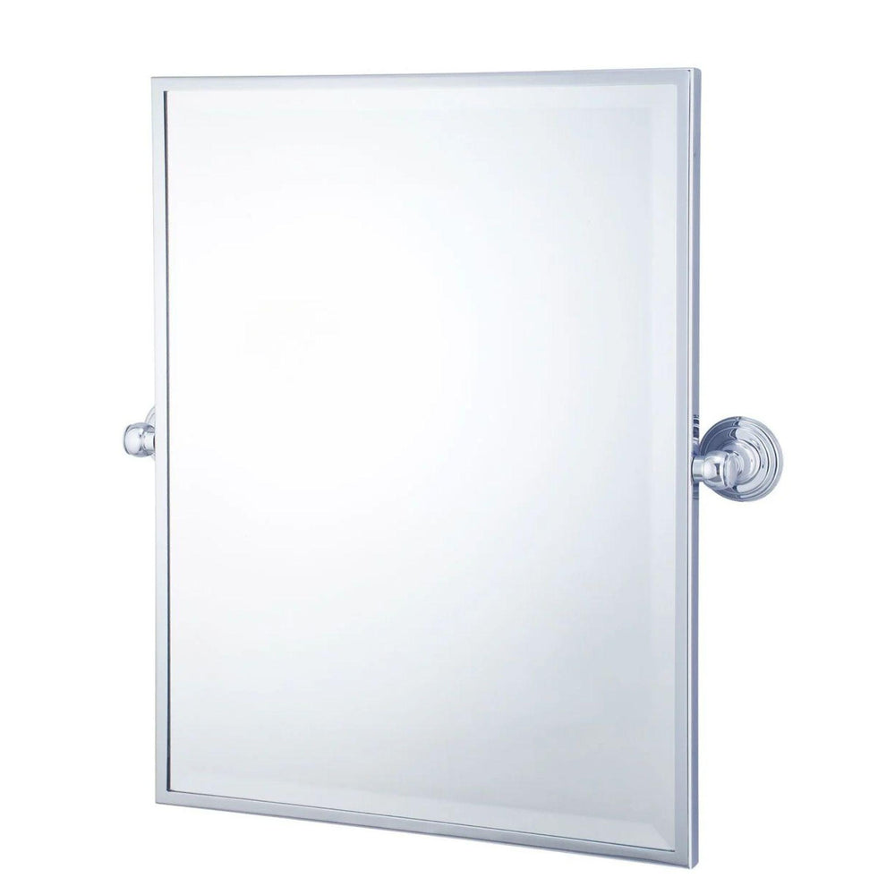 TURNER HASTINGS MAYER FRAMED PIVOT RECTANGULAR MIRROR CHROME 495X610MM
