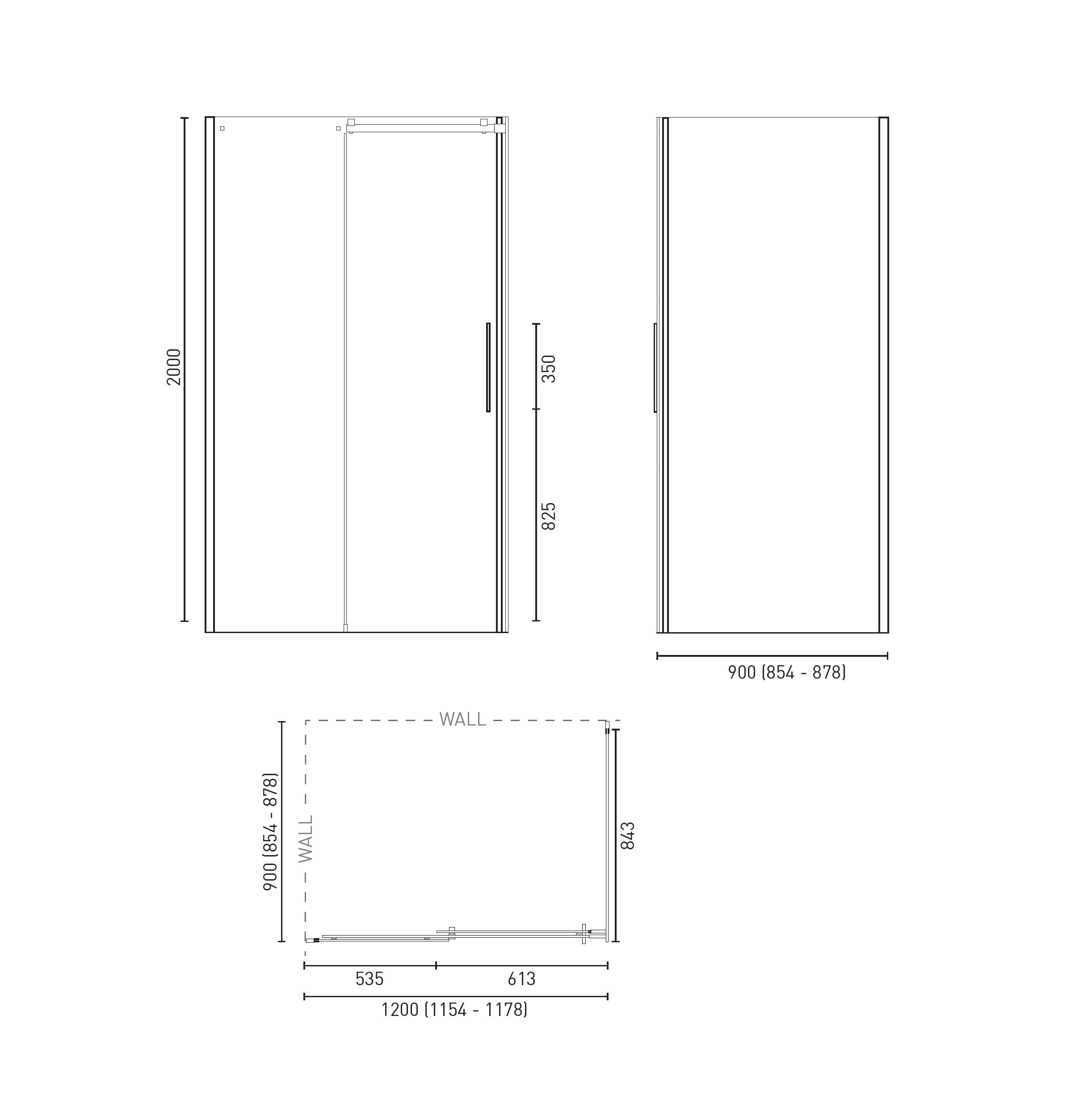 DECINA MALANDA FRAMELESS SLIDING SHOWER SCREEN CHROME