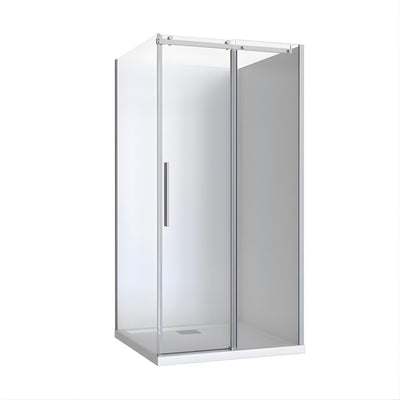 DECINA MALANDA FRAMELESS SLIDING SHOWER SCREEN CHROME