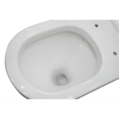 ZUMI VERA AMBULANT EXTRA HIGH BACK-TO-WALL TOILET SUITE GLOSS WHITE