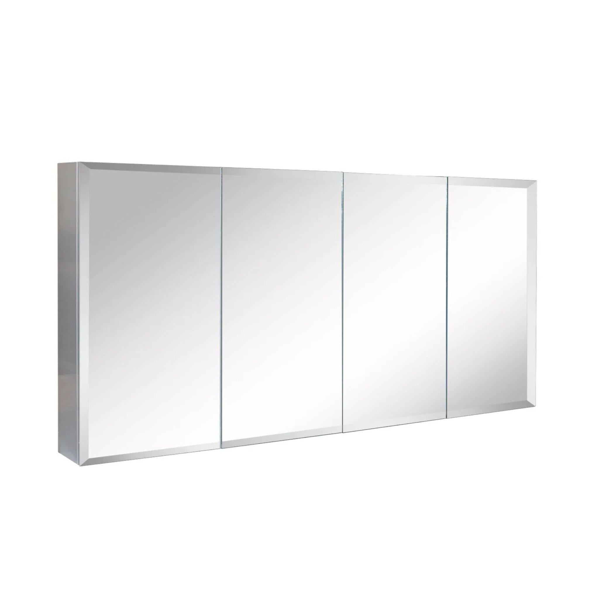 POSEIDON WHITE MIRROR CABINET 1500X720MM