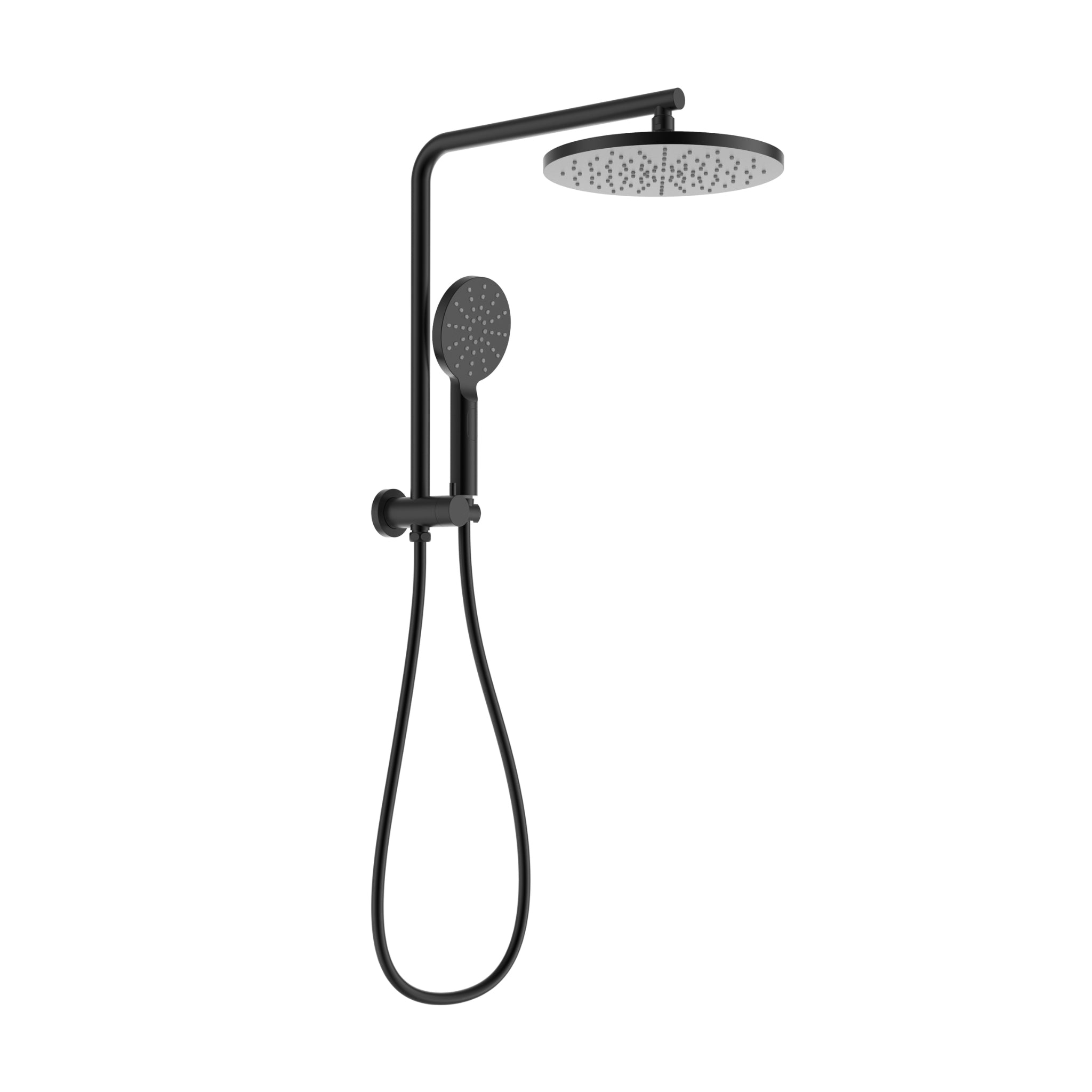IKON REGAL MINI MULTIFUNCTION SHOWER SET 421MM MATTE BLACK