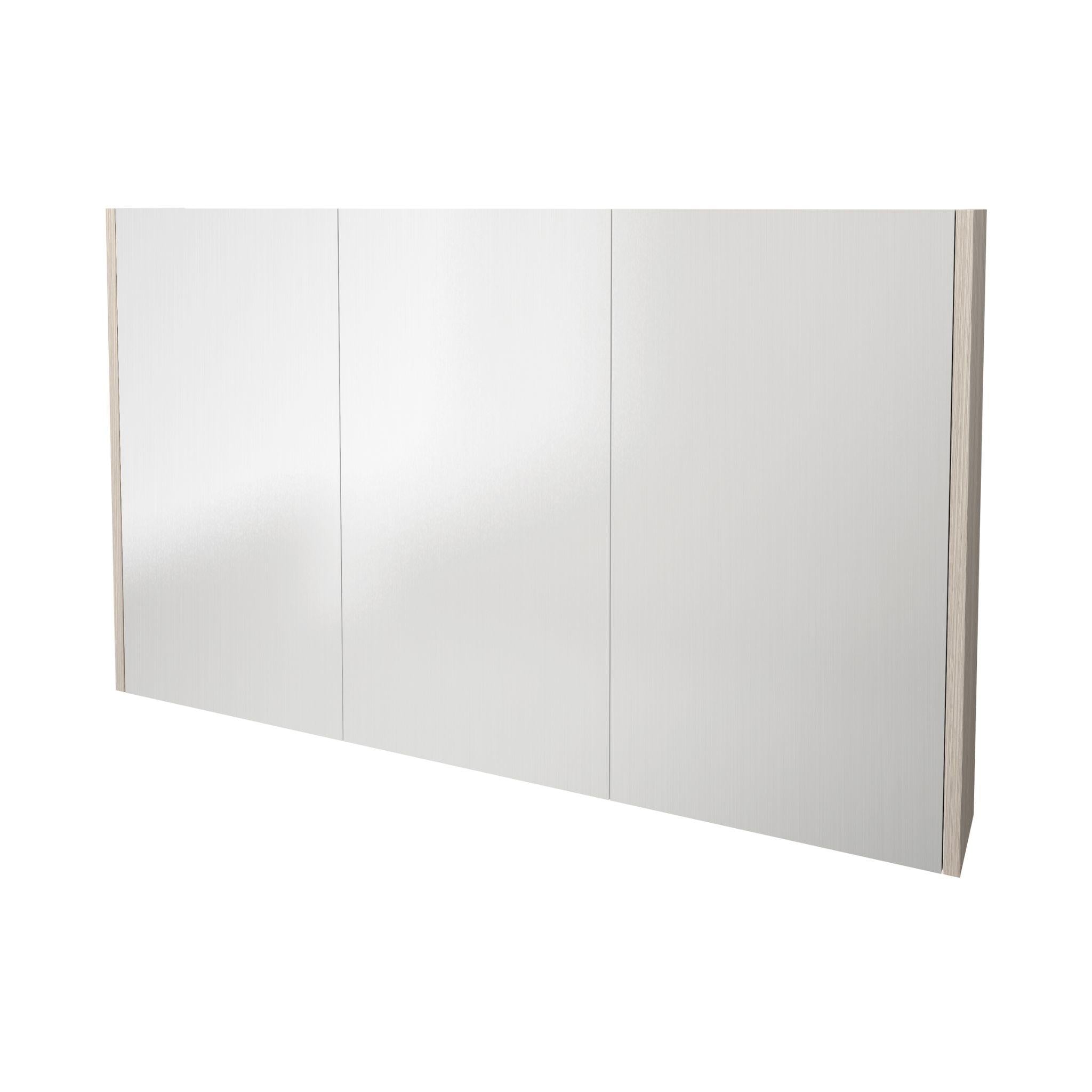 LUKKA CAMDEN COASTAL OAK MIRROR SHAVING CABINET 1200MM