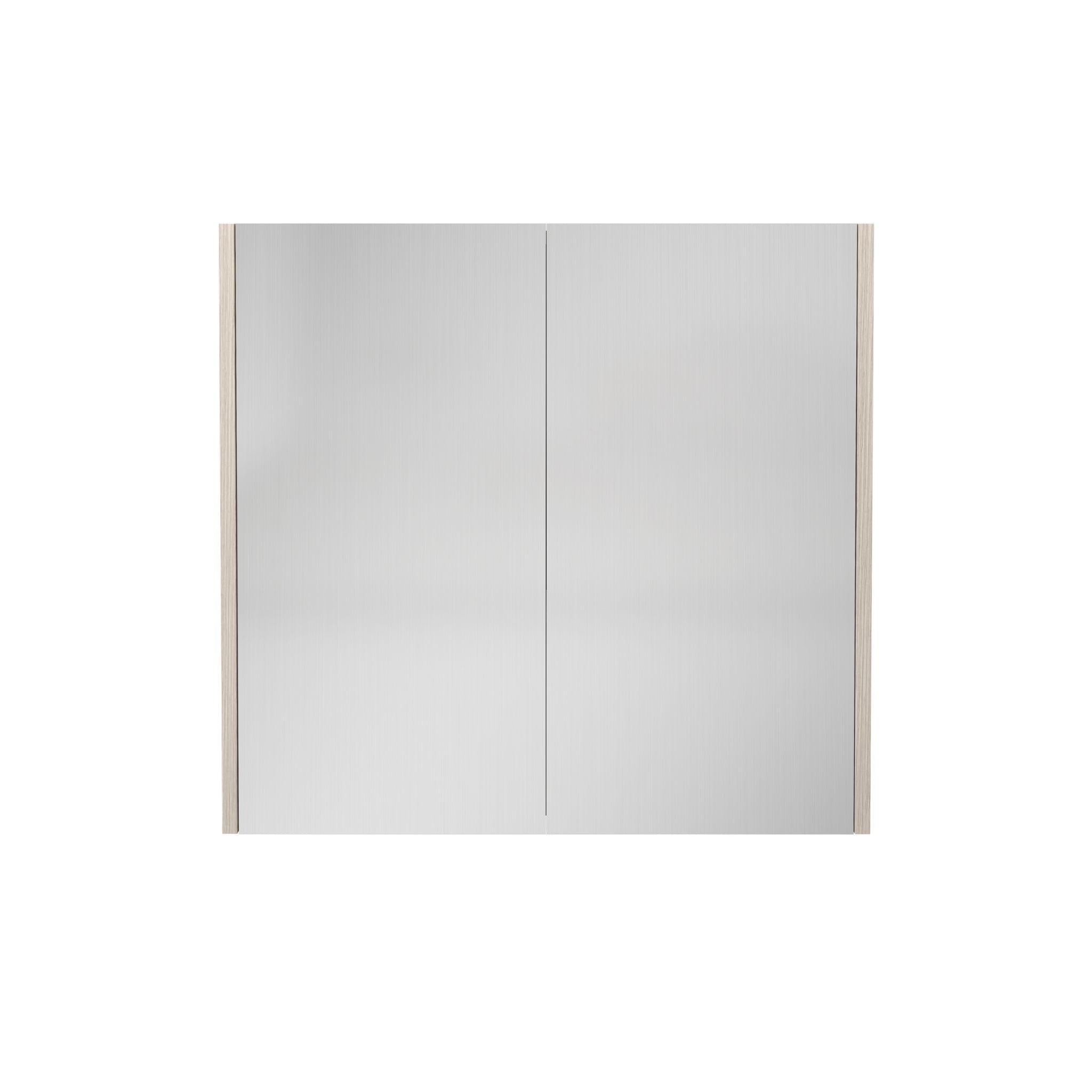 LUKKA CAMDEN COASTAL OAK MIRROR SHAVING CABINET 750MM